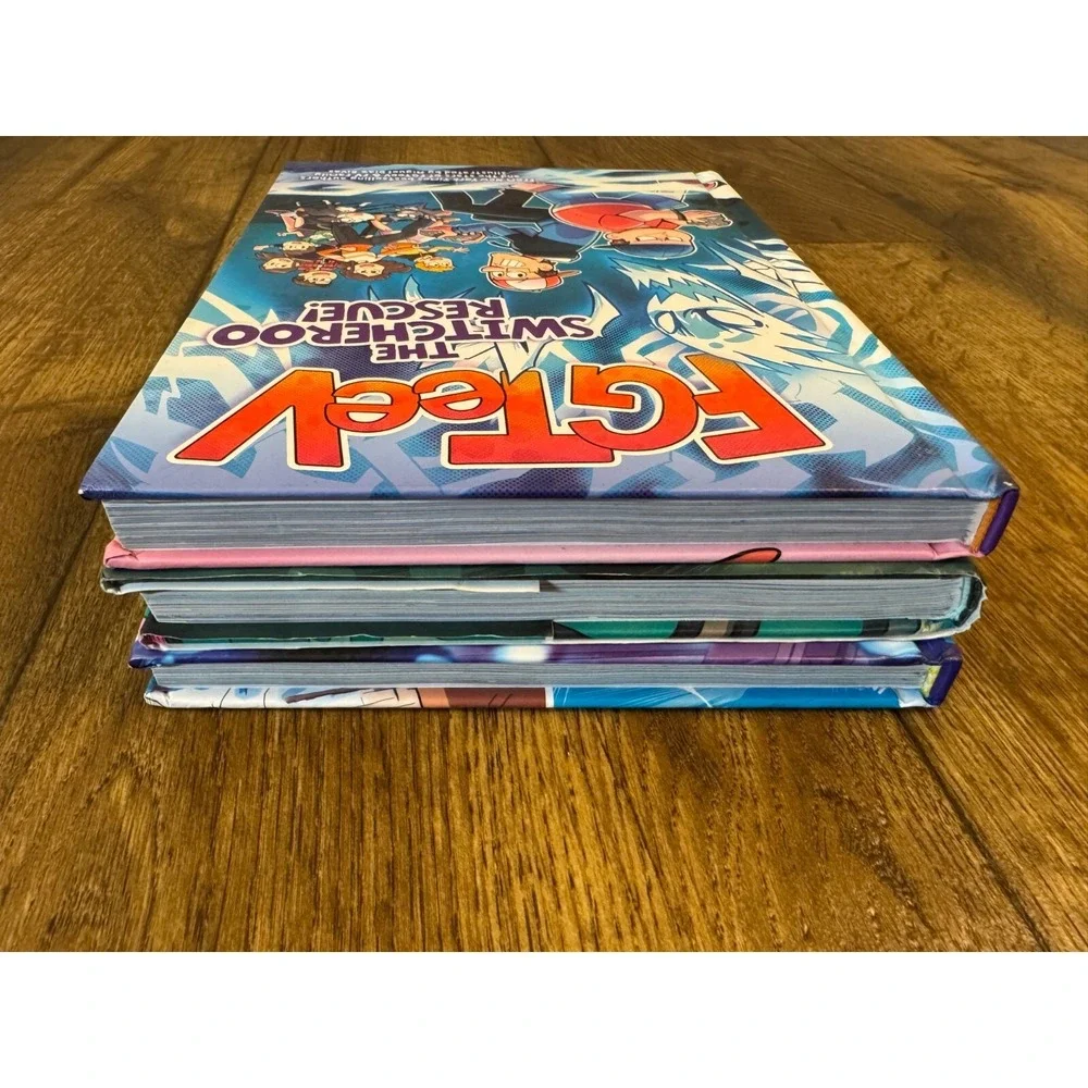 FG‎ TeeV Switcheroo Rescue, Saves The World, Into The Game 3 Books Hardback GC
